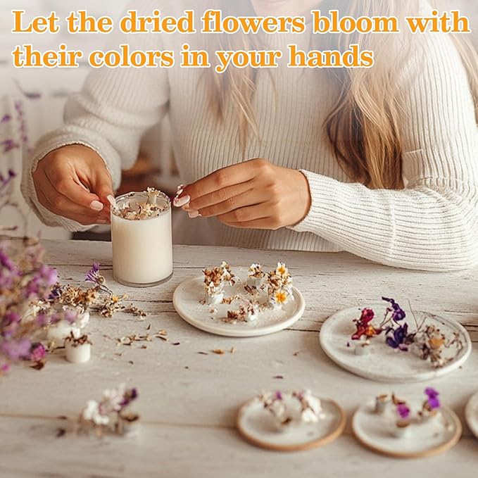 Sukh Dried Herbs Kit - Dried Botanicals Bulk,14 Bags Natural Dry Flowers and Herbs for Soap,Candle,Perfume,Bath Bombs,Resin Jewelry Making Supplies,Fragrance Sachet DIY and Witchcraft