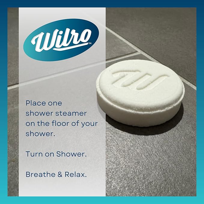 Wilro Soothing, Aromatic Shower Steamers, 3 Pack, Sampler Pack - 2 of Each Scent (6 Steamers)