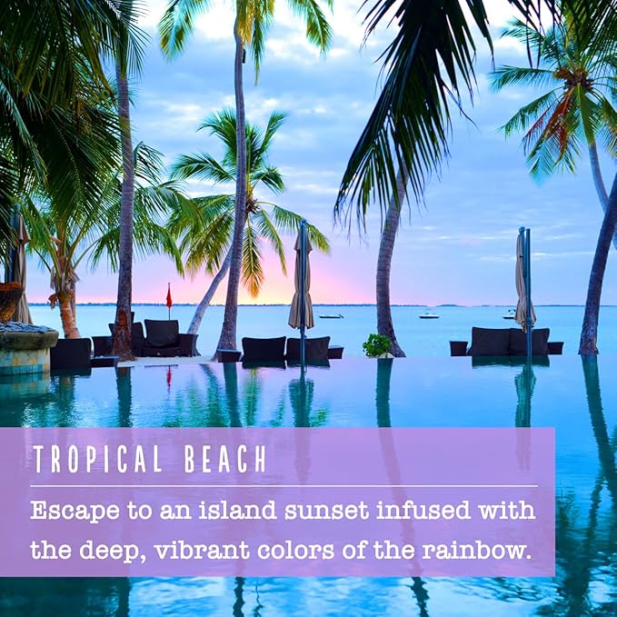 Hallu Tropical Beach Geode Bath Bomb, 85 g Each, Pack of 6