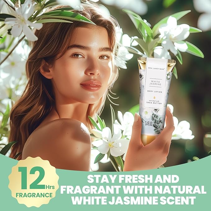 Spa Gifts for Women 8 Pcs Spa Luxetique Gift Baskets with Hand Cream Spa Gifts for Women Jasmine Gift Sets