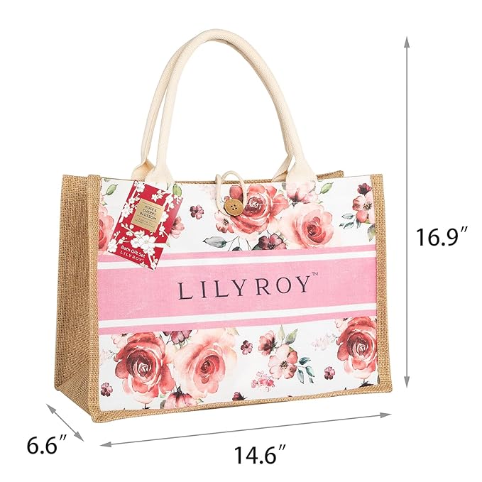 35 Pcs Bath and Body Gifts Basket Set - Rose Spa Gifts Set Skin Care Set for Women, Gift Baskets Set for Mothers Day Mom for Christmas, Birthday, Valentines Day All Occasion Present