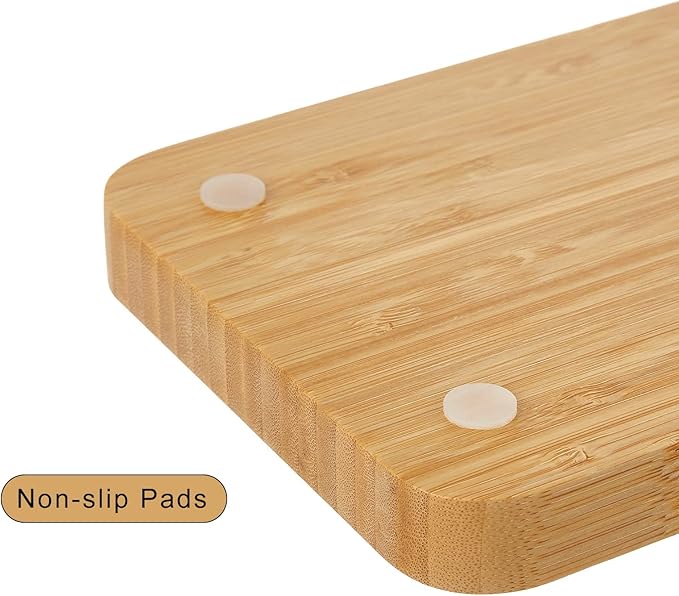 3 Pcs Bamboo Tray for Bathroom Bamboo Vanity Bathroom Counter Organizer Decorative Tea Serving Tray for Dresser Coffee Table Home Decor Toilet Tank Candle Perfume, 9.8 x 5.7 x 0.78 Inch