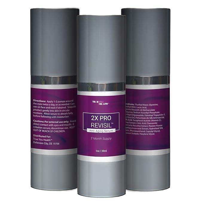 2X PRO REVISIL Serum - Anti Aging Serum - 2 Month Supply - Vitamin C Serum for Face & Eyes - Help Nourish & Strengthen Skin Barrier with Vitamin E - Promote Collagen Production