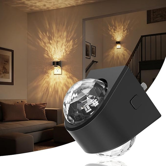 JandCase Night Lights Plug into Wall, Star Projector Night Light with 3000K Soft White, Automatic Galaxy Nightlight Plug in with Light Sensor for Bathroom Hallway Room Decor
