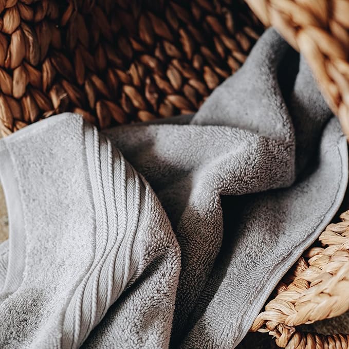 Milara Turkish Luxurious Extra Large Cotton Bath Sheet | Premium Bath Sheet Towels Ultra-Soft, Highly Absorbent, Durable | Anthracite (Dark Gray) Plush Bath Sheets, (35x70 Inches)