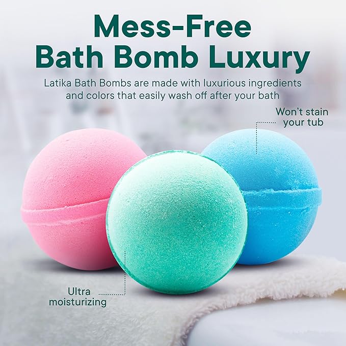 Latika Classic Bath Bombs - Unicorn, Mermaid, and Princess for Ultimate Relaxation and Skin Nourishment