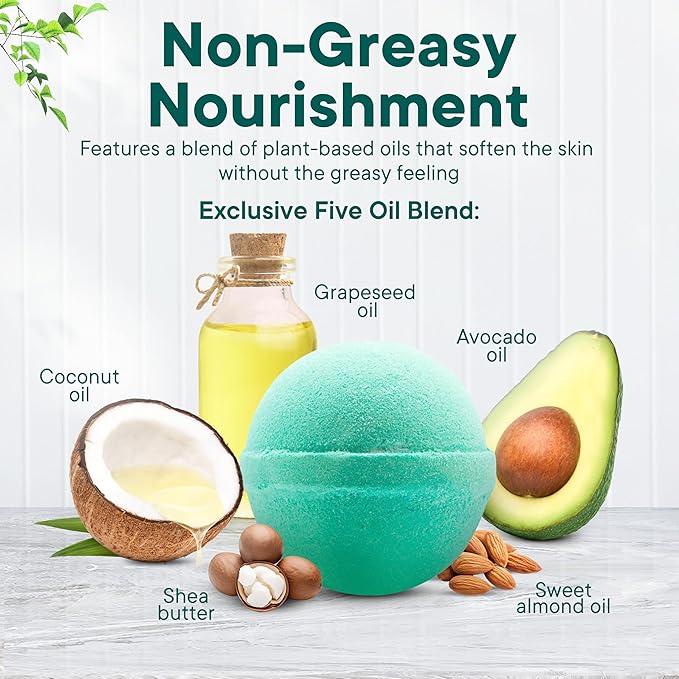 Latika Classic Bath Bomb Mermaid - Black Raspberries Mixed, Dark Plum, and Warm Vanilla for Skin Nourishment