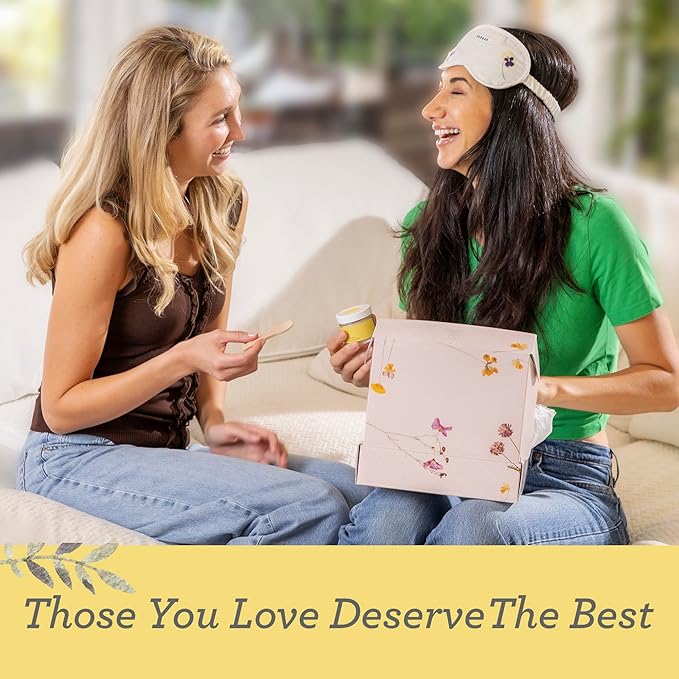 Lizush Luxury Spa Gifts for Women – 7 Piece Citrus Spa Gift Set with Candle, Gift Baskets for Women, Body Care Set for Mom, Birthday Box, Relaxation & Self Care Spa Kit for Wife – Handmade in the USA