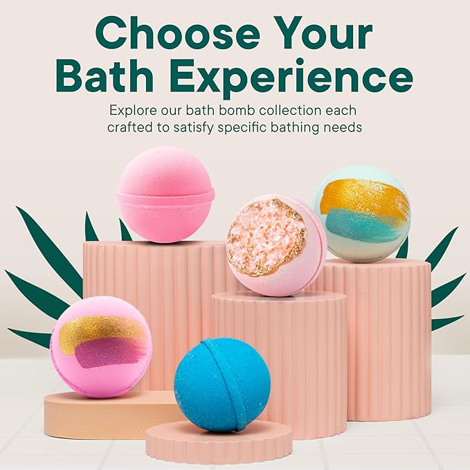 LATIKA Bath bomb princess pink jasmine, 3 Count (Pack of 1)