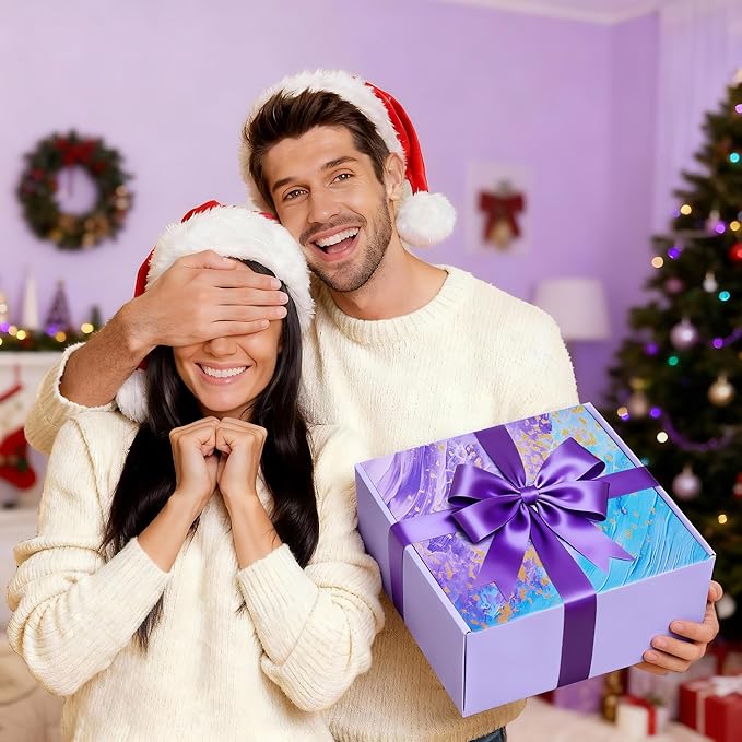 Christmas Gifts for Women Mom Daughter Her Wife Girlfriend Best Friend - Unique Birthday Valentines Mothers Day Gifts - Lavender Self Care Get Well Soon Gifts, Spa Gift Baskets w/Blanket Care Package