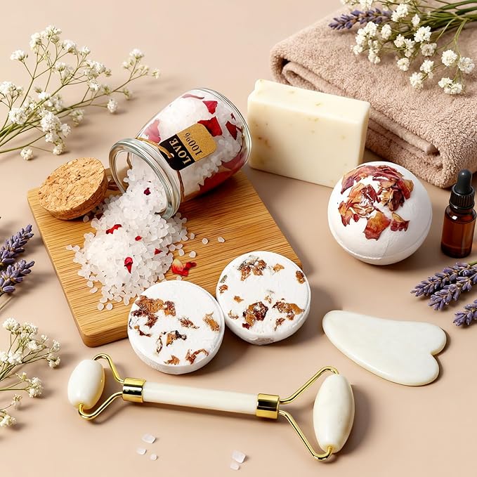 Get Well Soon Gifts Baskets for Women - Self Care Spa Care Package w/Blanket, Thinking of You Inspirational Gift, Relaxation Christmas Holiday Birthday Gifts for Mom Wife Her Coworker Firends