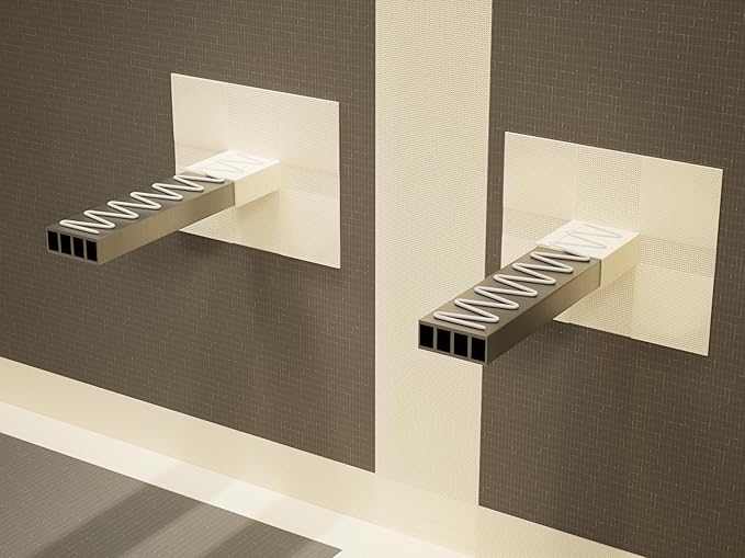 The Original Granite Bracket Floating Shower Bench Kit with Concrete Mesh Foam Board (12x60) - Shower Bench,Bench Seat,DIY Shower Benches,Bathroom Décor, Space Efficiency,1 Count