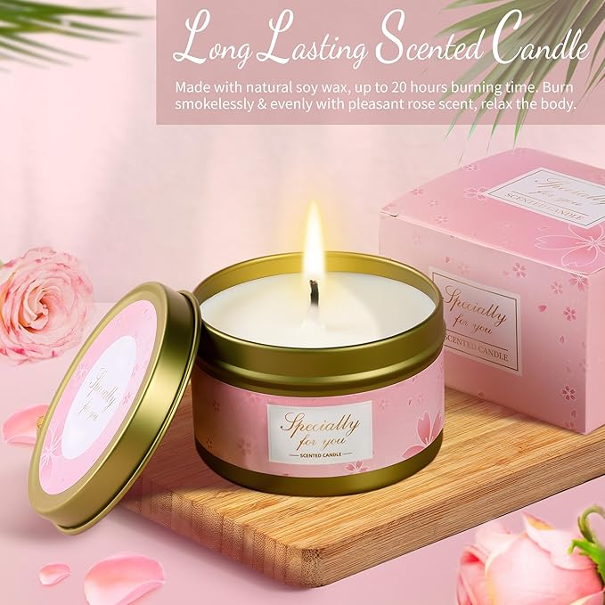 15PCS Birthday Gifts for Women, Self Care Gifts Get Well Soon Gifts, Relaxing Spa Gifts Basket Care Package w/ Flannel Blanket and 20 oz Tumbler, Mothers Day, Christmas, Friendship Gift for Mom Wife