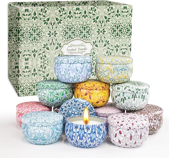 12 Pack Scented Candles Gifts for Women, Natural Soy Candles for Home Scented, Aromatherapy Candle Set Gift for Women, Men, Friends Birthday, Anniversary