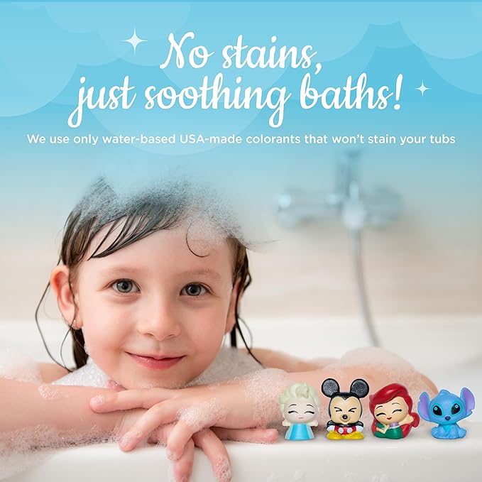 Princess Bath Bombs for Girls with Surprise Toys Inside (6 Pack) – Large Fizzy Bubble Bath Bomb for Kids - Princess, Mermaid, Fairytale Bath Toys – Fruity Scent, Skin-Safe, Made in USA by Two Sisters