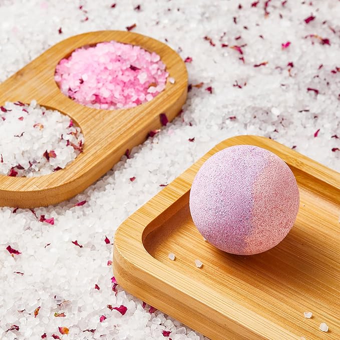 Organic Bath Bombs Women,Nature Bath Bombs for Women Relaxing,Womens Bath Bomb Gift Set