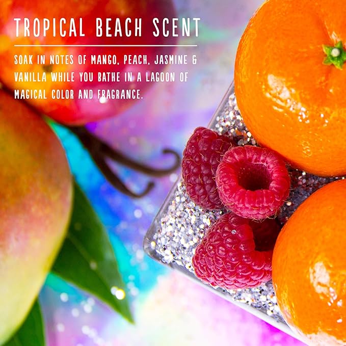 Hallu Tropical Beach Geode Bath Bomb, 85 g Each, Pack of 6