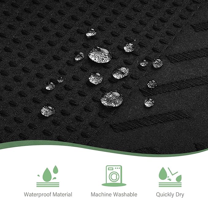 3D Embossed Pattern Shower Curtain, Simple and Chic Pattern Vintage Curtain for Bathroom, Waterproof Fabric Shower Curtains with Hooks, 36 W x 72 H, Black