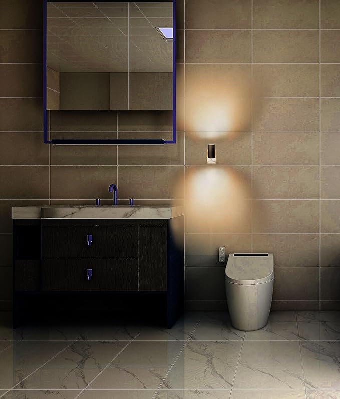 GEPLAD 4 Pack LED Night Light, Plug Into Wall, Dusk to Dawn Sensor, Soft White 3000K,Uplight & Downlight, for Bedroom, Stairway, Hallway,Bathroom Dimmable