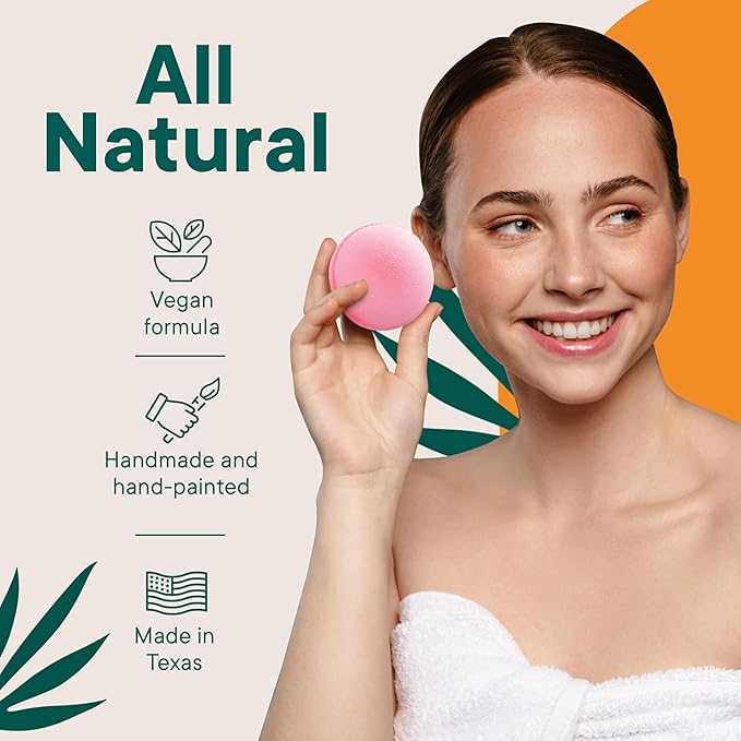 LATIKA Bath bomb princess pink jasmine, 3 Count (Pack of 1)