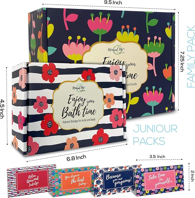 Bath Bombs for Women Gift Set - 24 Natural and Organic Bath Bombs with Essential Oils & Moisturizing Shea Butter, Spa Birthday Gift, Selfcare Gifts for Her, Women, Teen Girls, Kids, Bridesmaid Gift