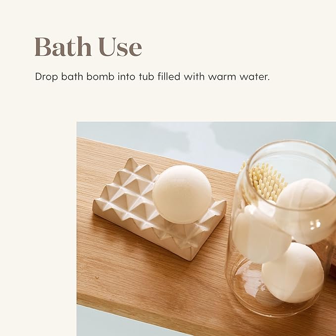 Young Living Lavender Calming Vegan Bath Bombs with Coconut Oil and Sweet Almond Oil - 4 Pack