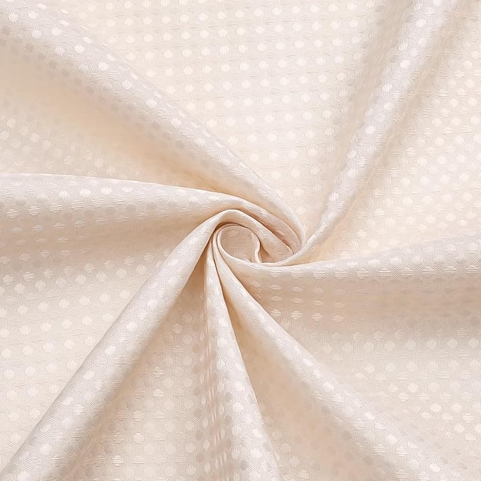 3 in 1 Shower Curtain Set, Blush Pink Waffle Shower Curtain and PEVA Liner Set with 12 Stainless Steel Shower Curtain Hooks, Waterproof Shower Curtains for Bathroom, 72 W x 72 H