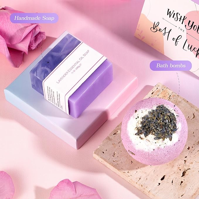 Christmas Gifts Unique for Women Get Well Soon Gifts, Self Care Baskets Bath Set Care Package Thinking of You Gifts Relaxation Gifts for Women Mom Her Friend Wife Grandma w/ Blanket