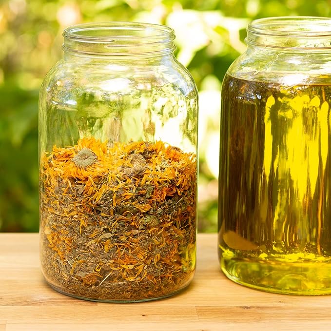 Ora's Amazing Herbal Calendula Skin Salve and Oil Set, Made with Grapeseed Oil, Organic Licorice, Responsibly Sourced Beeswax, 4 oz salve with 2 oz oil