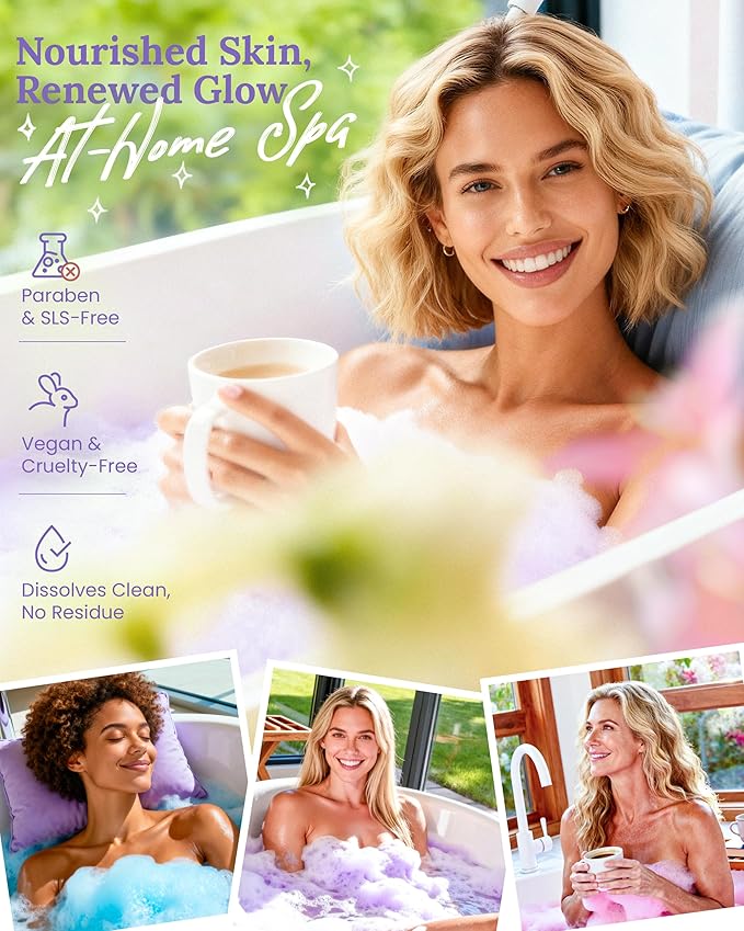 Hemp Oil Bath Bombs Gift Set, 24 Pack Natural Bubble Bath Spa Kit with Pure Essential Oils, Refreshing & Relaxing Bath Gift for Birthday, Mother’s Day & Valentine’s Day