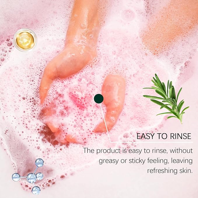 Christmas Bath Bombs Set - 6 Pack with Sea Salt & Long-Lasting Floral Fragrance, Rich Bubbles for Moisturizing & Deep Relaxation, Perfect Holiday Gift