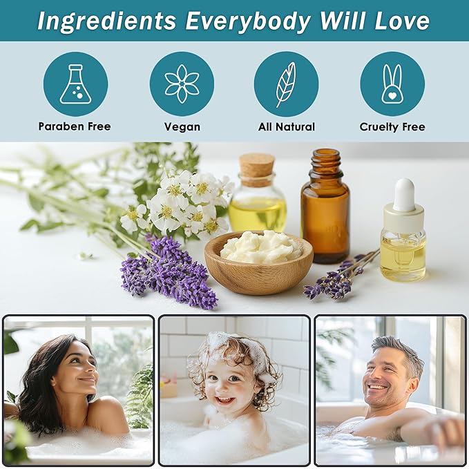 Bath Spa Gift Sets - Luxury Basket With Jasmine & Lavender - Spa Kit Includes Wash, Bubble Bath, Lotion, Bath Salts, Body Scrub, Body Spray, Shower Puff, Bathbombs, Soap and Towel