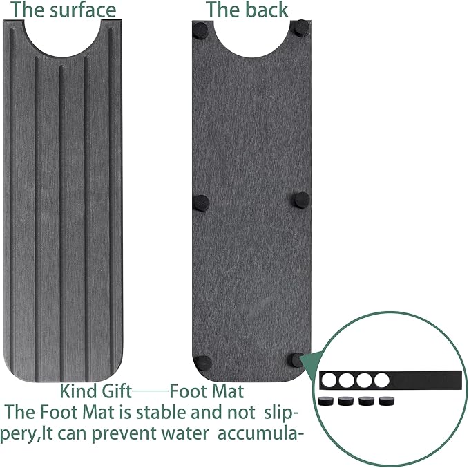 23.6inch x 4inch Kitchen Sink Faucet Mat, Water Absorbing Stone Faucet Splash Guard for Bathroom Counter, Quick Drying Diatomite Tray for Kitchen Sink, Dark Gray