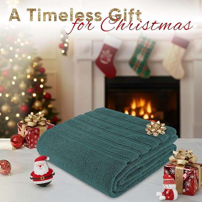 American Soft Linen 35x70 Jumbo Large Bath Towels, 600 GSM 100% Cotton Turkish Bath Sheet, Oversized Luxury Bath Towels for Bathroom Beach and Pool, Teal