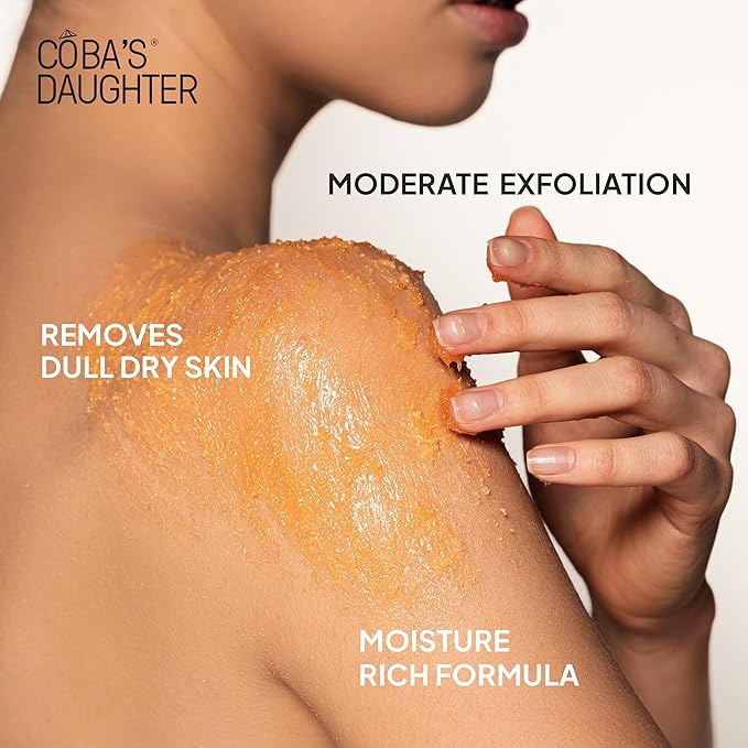 COBA'S DAUGHTER Luxury Spa Gift Set for Women – 3-Piece Mini Body Scrub Trio with Honey Turmeric, Almond Orange & Aloe Vera – Travel Size Self-Care Gift for Holiday, Christmas, Birthday, Wedding Favor