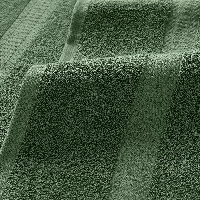 Arkwright True Color Solid Hand Towels - Bulk Case Set of 120 - Soft 100% Cotton Guest Bathroom Towel, Lightweight 475 GSM, Absorbent & Quick Dry, 16 x 27 in, Green