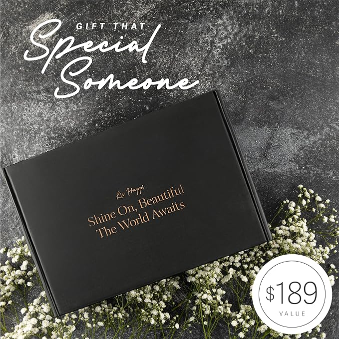 Travel Gift Box for Women - Luxury Spa Natural Organic Convenience Kit, Mini Travel Sized Toiletries, Honeymoon Vacation Essentials, Bridesmaid Gifts, Hospital, Postpartum, Get Well, Self Care Package