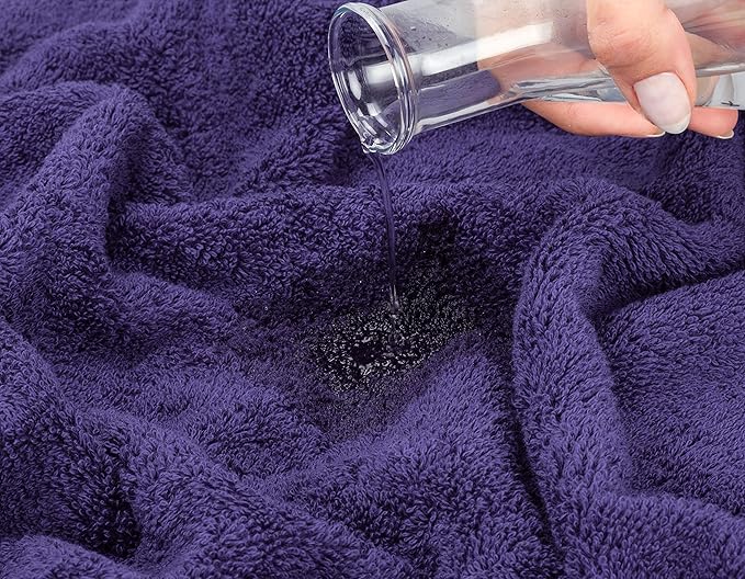 American Soft Linen Oversized Bath Sheet 40x80 Extra Large for Bathroom, 600 GSM 100% Cotton Turkish Jumbo Bathsheet Towels for Adults, Purple Bath Sheet
