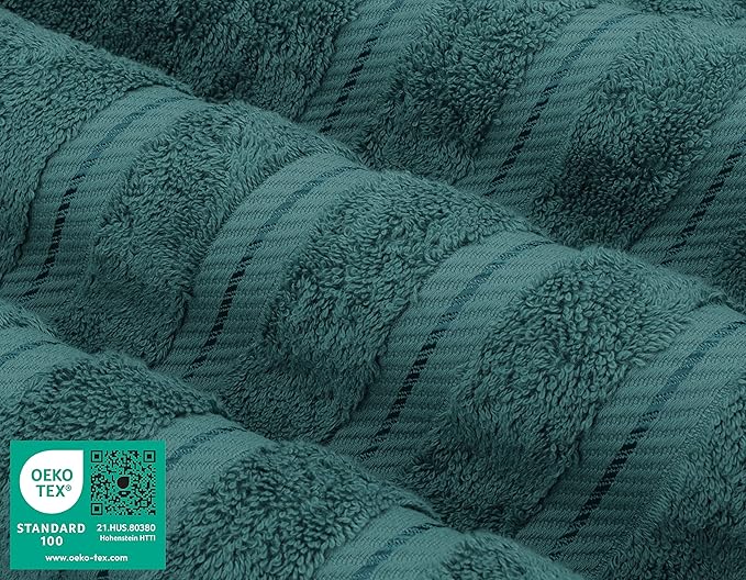 American Soft Linen 35x70 Jumbo Large Bath Towels, 600 GSM 100% Cotton Turkish Bath Sheet, Oversized Luxury Bath Towels for Bathroom Beach and Pool, Teal