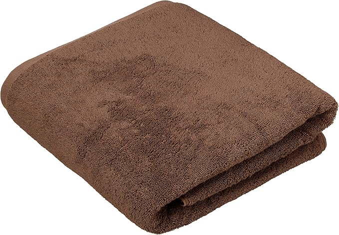 SALBAKOS 100% Turkish Cotton Jumbo Bath Sheet Towel Oversized 40x80 inch | Premium Hotel & Spa Quality, Soft, Absorbent, XL Bath Towels | Made in Turkey (Pack of 1, Chocolate, Jumbo Bath Sheet)