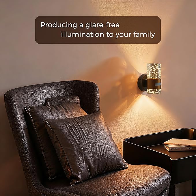 L LOHAS LED Motion Sensor Night Light, Wireless Rechargeable Wall Mounted Nightlight,Motion-Activated Acrylic Night Lights,3000K Dimmable for Bathroom Hallway